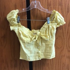 Princess Polly Button/Tie Crop Top